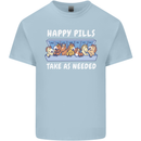 Funny Equestrian Horse Pills Kids T-Shirt Childrens Light Blue