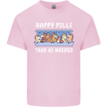 Funny Equestrian Horse Pills Kids T-Shirt Childrens Light Pink