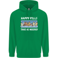 Funny Equestrian Horse Pills Mens 80% Cotton Hoodie Irish Green