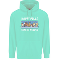 Funny Equestrian Horse Pills Mens 80% Cotton Hoodie Peppermint
