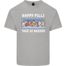 Funny Equestrian Horse Pills Mens Cotton T-Shirt Tee Top Sports Grey