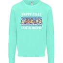 Funny Equestrian Horse Pills Mens Sweatshirt Jumper Peppermint