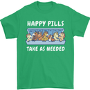Funny Equestrian Horse Pills Mens T-Shirt 100% Cotton Irish Green