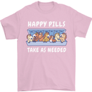 Funny Equestrian Horse Pills Mens T-Shirt 100% Cotton Light Pink
