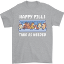 Funny Equestrian Horse Pills Mens T-Shirt 100% Cotton Sports Grey