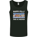 Funny Equestrian Horse Pills Mens Vest Tank Top Black