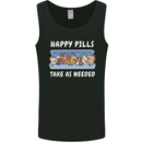 Funny Equestrian Horse Pills Mens Vest Tank Top Black