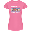 Funny Equestrian Horse Pills Womens Petite Cut T-Shirt Azalea