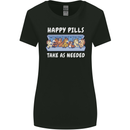 Funny Equestrian Horse Pills Womens Wider Cut T-Shirt Black