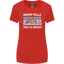 Funny Equestrian Horse Pills Womens Wider Cut T-Shirt Red
