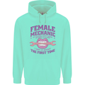 Funny Female Mechanic Childrens Kids Hoodie Peppermint