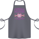 Funny Female Mechanic Cotton Apron 100% Organic Steel