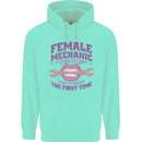 Funny Female Mechanic Mens 80% Cotton Hoodie Peppermint