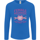 Funny Female Mechanic Mens Long Sleeve T-Shirt Royal Blue