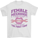 Funny Female Mechanic Mens T-Shirt 100% Cotton White
