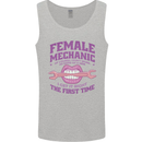Funny Female Mechanic Mens Vest Tank Top Sports Grey