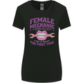 Funny Female Mechanic Womens Wider Cut T-Shirt Black