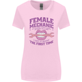 Funny Female Mechanic Womens Wider Cut T-Shirt Light Pink