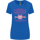 Funny Female Mechanic Womens Wider Cut T-Shirt Royal Blue