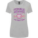 Funny Female Mechanic Womens Wider Cut T-Shirt Sports Grey