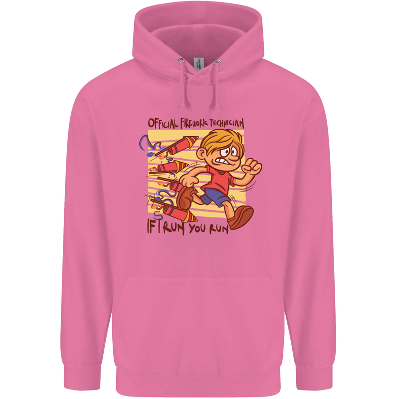 Funny Firework Bonfire Night Guy Fawkes Childrens Kids Hoodie Azalea