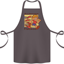 Funny Firework Bonfire Night Guy Fawkes Cotton Apron 100% Organic Dark Grey
