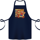 Funny Firework Bonfire Night Guy Fawkes Cotton Apron 100% Organic Navy Blue