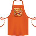 Funny Firework Bonfire Night Guy Fawkes Cotton Apron 100% Organic Orange