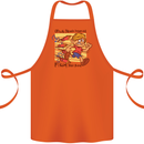 Funny Firework Bonfire Night Guy Fawkes Cotton Apron 100% Organic Orange