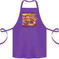 Funny Firework Bonfire Night Guy Fawkes Cotton Apron 100% Organic Purple