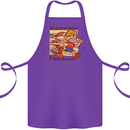 Funny Firework Bonfire Night Guy Fawkes Cotton Apron 100% Organic Purple