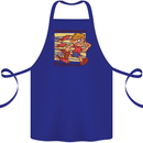 Funny Firework Bonfire Night Guy Fawkes Cotton Apron 100% Organic Royal Blue