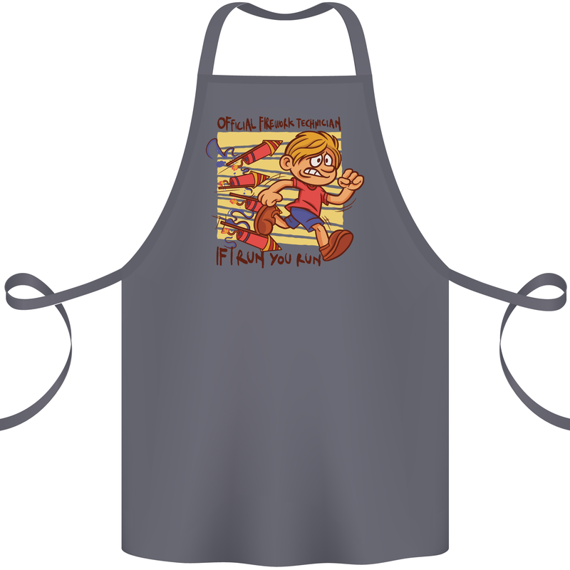 Funny Firework Bonfire Night Guy Fawkes Cotton Apron 100% Organic Steel