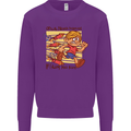 Funny Firework Bonfire Night Guy Fawkes Kids Sweatshirt Jumper Purple