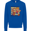 Funny Firework Bonfire Night Guy Fawkes Kids Sweatshirt Jumper Royal Blue