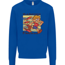 Funny Firework Bonfire Night Guy Fawkes Kids Sweatshirt Jumper Royal Blue