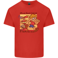 Funny Firework Bonfire Night Guy Fawkes Kids T-Shirt Childrens Red
