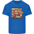 Funny Firework Bonfire Night Guy Fawkes Kids T-Shirt Childrens Royal Blue