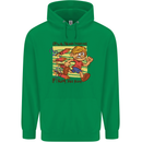 Funny Firework Bonfire Night Guy Fawkes Mens 80% Cotton Hoodie Irish Green