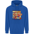 Funny Firework Bonfire Night Guy Fawkes Mens 80% Cotton Hoodie Royal Blue