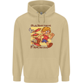 Funny Firework Bonfire Night Guy Fawkes Mens 80% Cotton Hoodie Sand