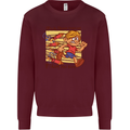 Funny Firework Bonfire Night Guy Fawkes Mens Sweatshirt Jumper Maroon