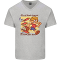 Funny Firework Bonfire Night Guy Fawkes Mens V-Neck Cotton T-Shirt Sports Grey