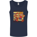 Funny Firework Bonfire Night Guy Fawkes Mens Vest Tank Top Navy Blue