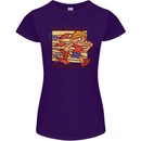 Funny Firework Bonfire Night Guy Fawkes Womens Petite Cut T-Shirt Purple