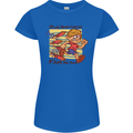Funny Firework Bonfire Night Guy Fawkes Womens Petite Cut T-Shirt Royal Blue