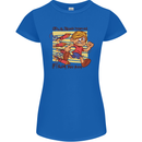 Funny Firework Bonfire Night Guy Fawkes Womens Petite Cut T-Shirt Royal Blue