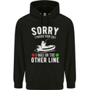 Funny Fishing Fisherman On the Other Line Mens 80% Cotton Hoodie Black
