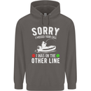 Funny Fishing Fisherman On the Other Line Mens 80% Cotton Hoodie Charcoal