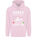 Funny Fishing Fisherman On the Other Line Mens 80% Cotton Hoodie Light Pink